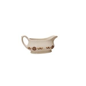 Enoch‎ Wedgwood Tunstall Gold Medallion Gravy Boat Unicorn England Vintage